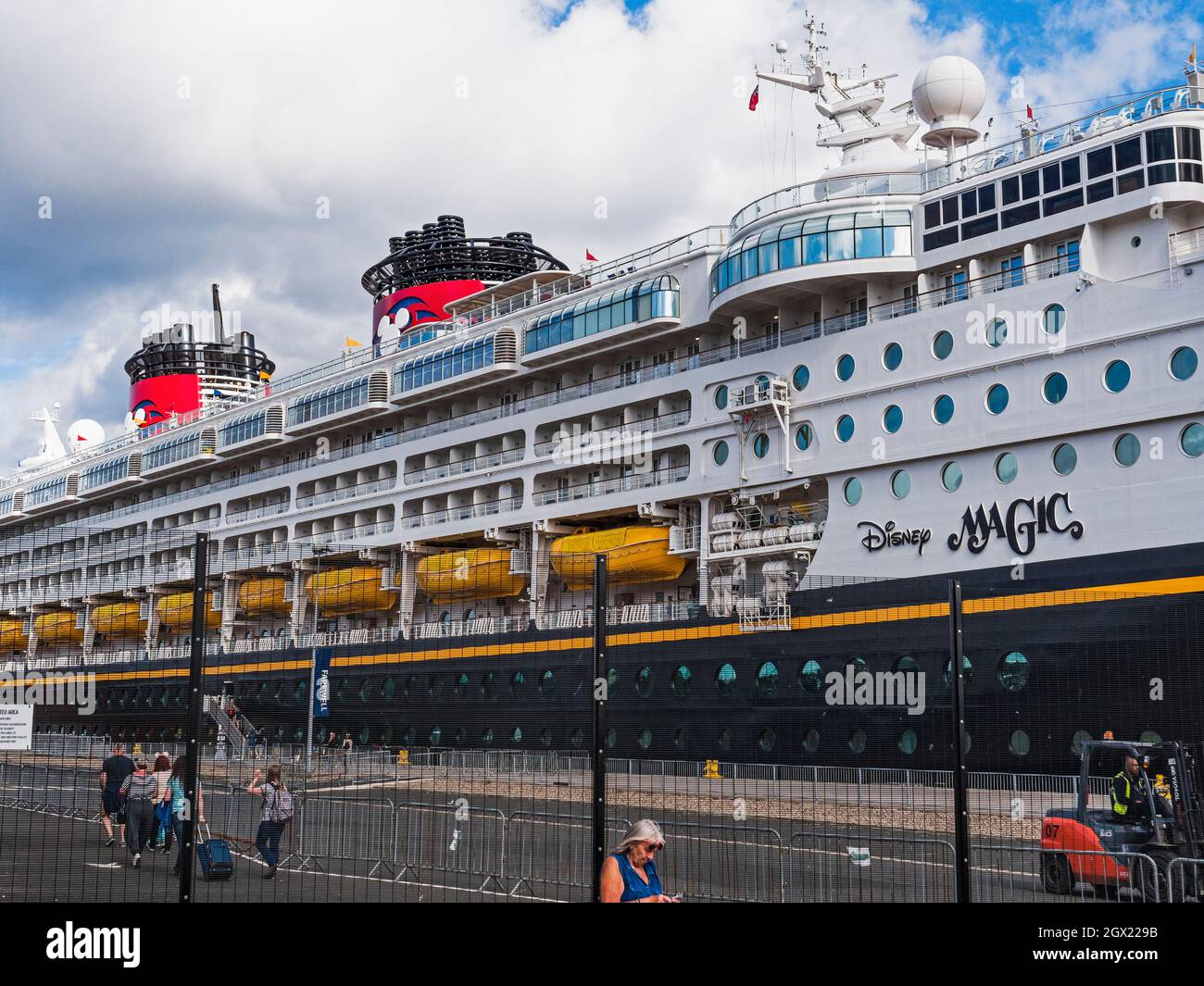 Disney Magic cruise ship close up at Royal Quays, North Shields, UK Stock Photo Alamy