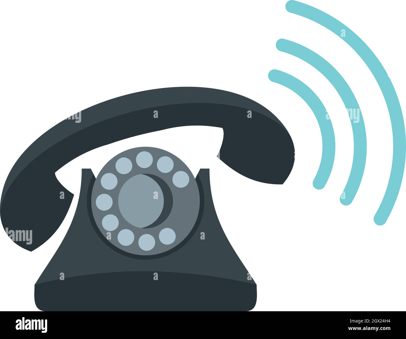 Ringing phone illustration hi-res stock photography and images - Alamy