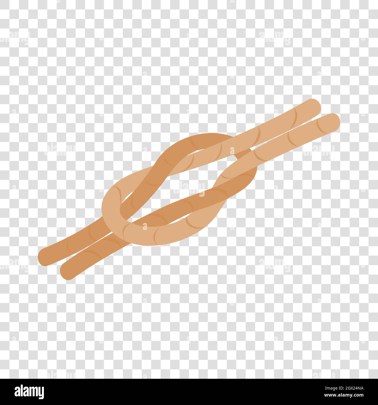 Nautical knot isometric icon Stock Vector