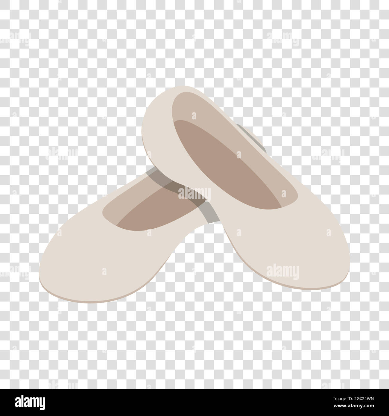 White ballet shoes isometric icon Stock Vector Image & Art - Alamy
