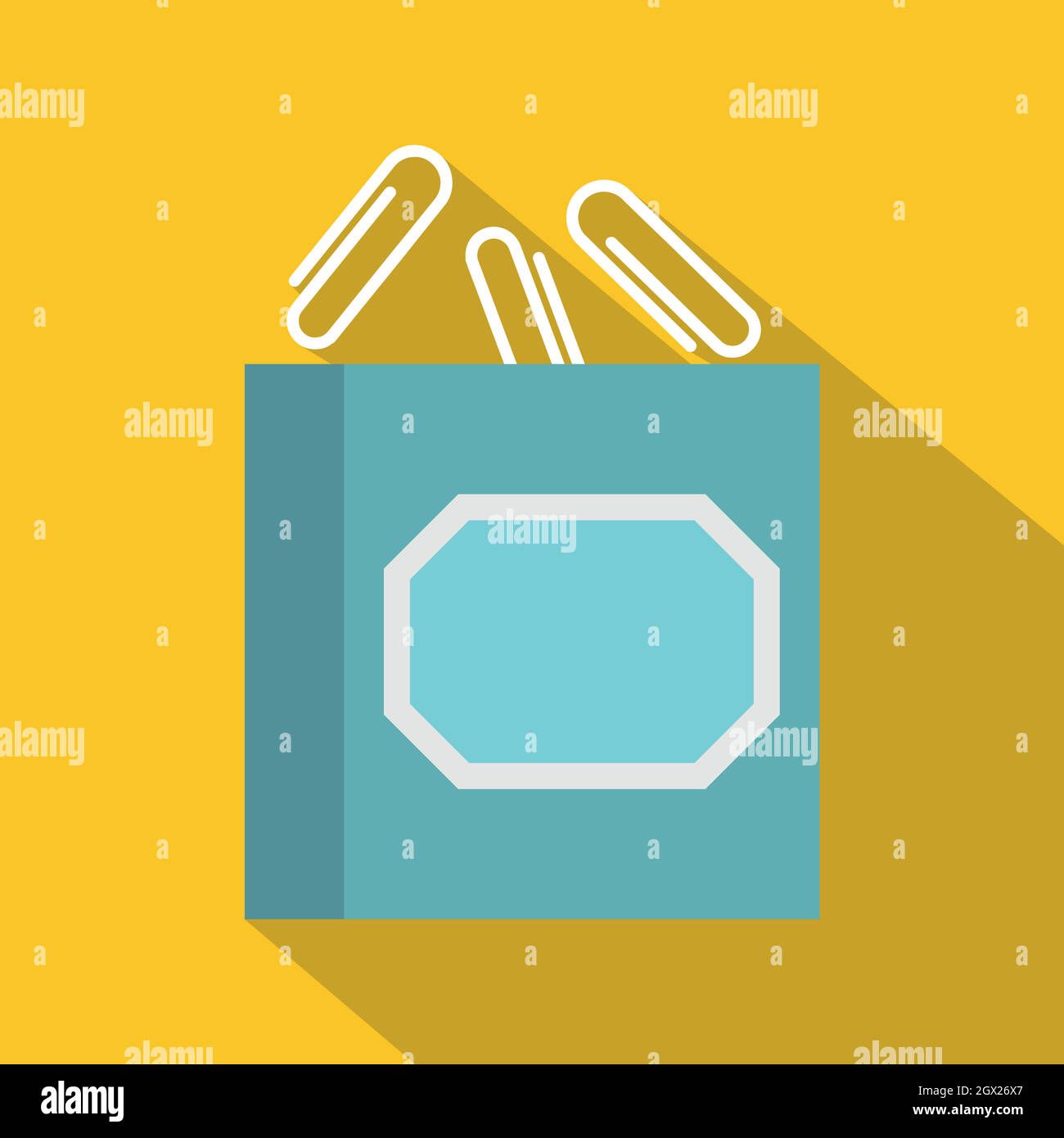 Metal and plastic paper clips Stock Vector Images Alamy