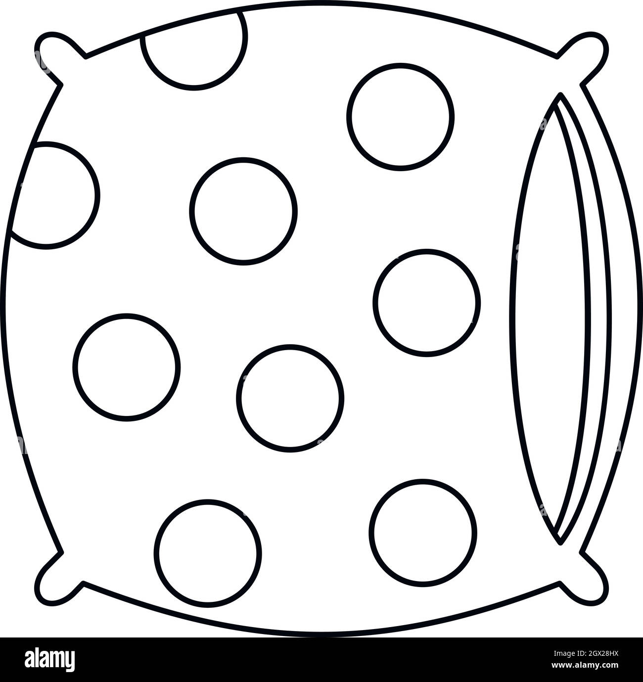 Pillow icon, outline style Stock Vector Image & Art - Alamy