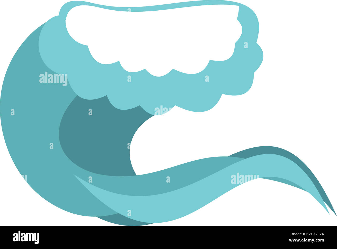 Foamy wave icon, cartoon style Stock Vector Image & Art - Alamy