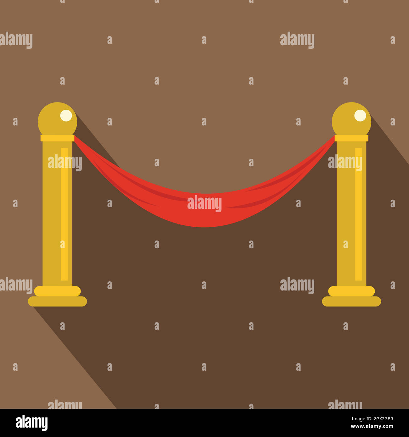 Barrier icon, flat style Stock Vector