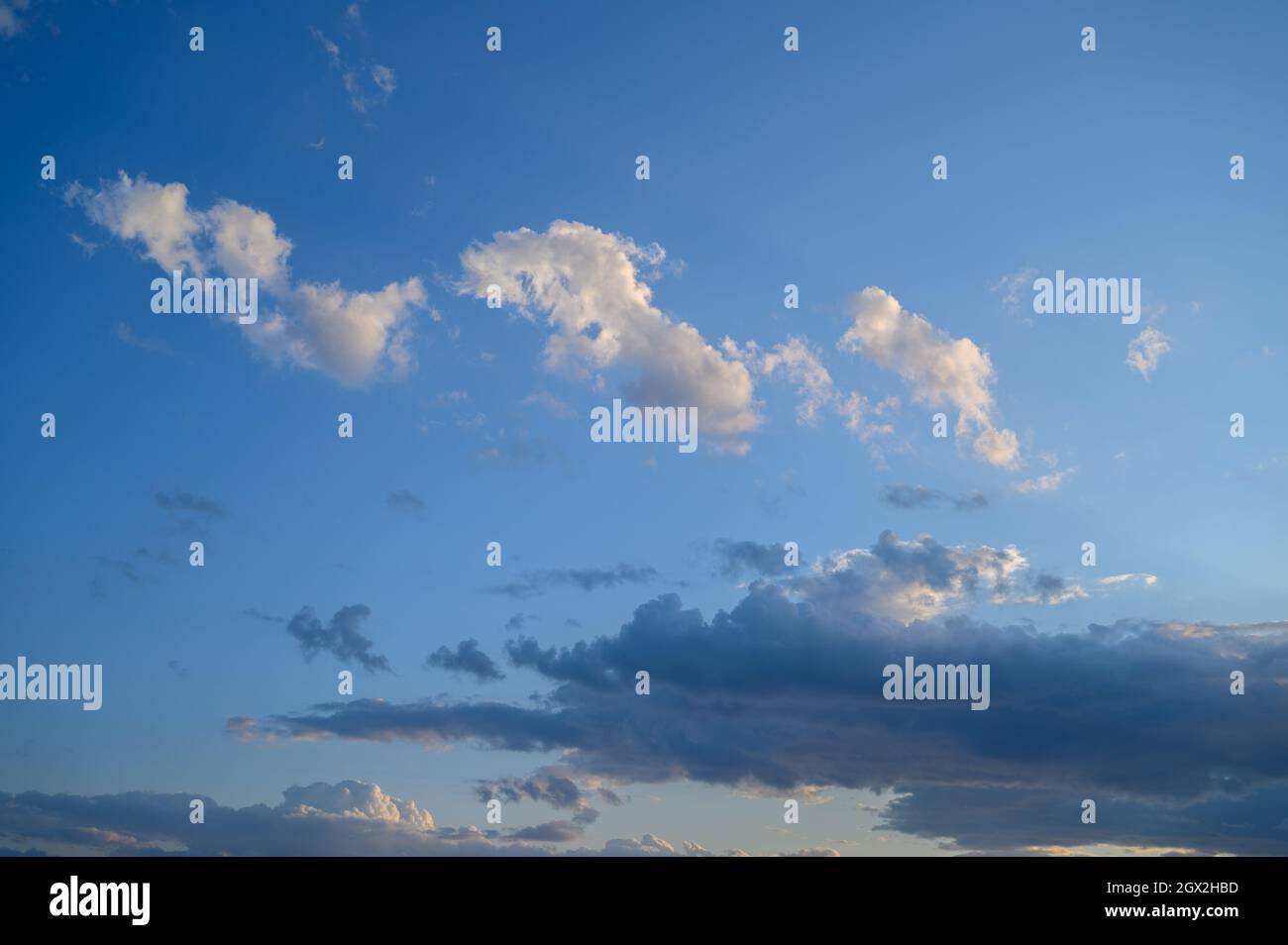 Beautiful white clouds against the blue sky Stock Photo - Alamy