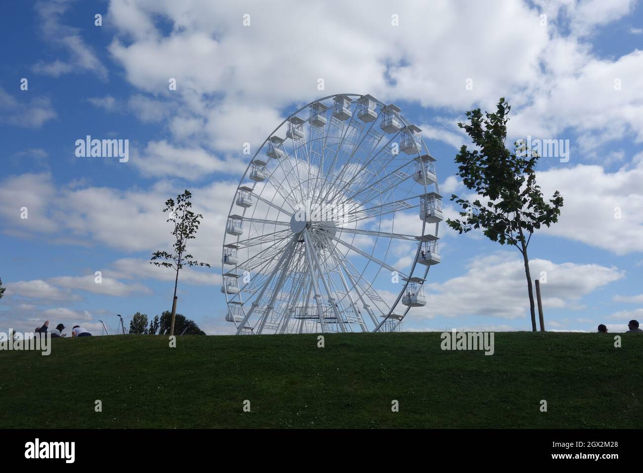 Ferris wheel at Willen Lake, Milton Keynes, UK Stock Photo Alamy