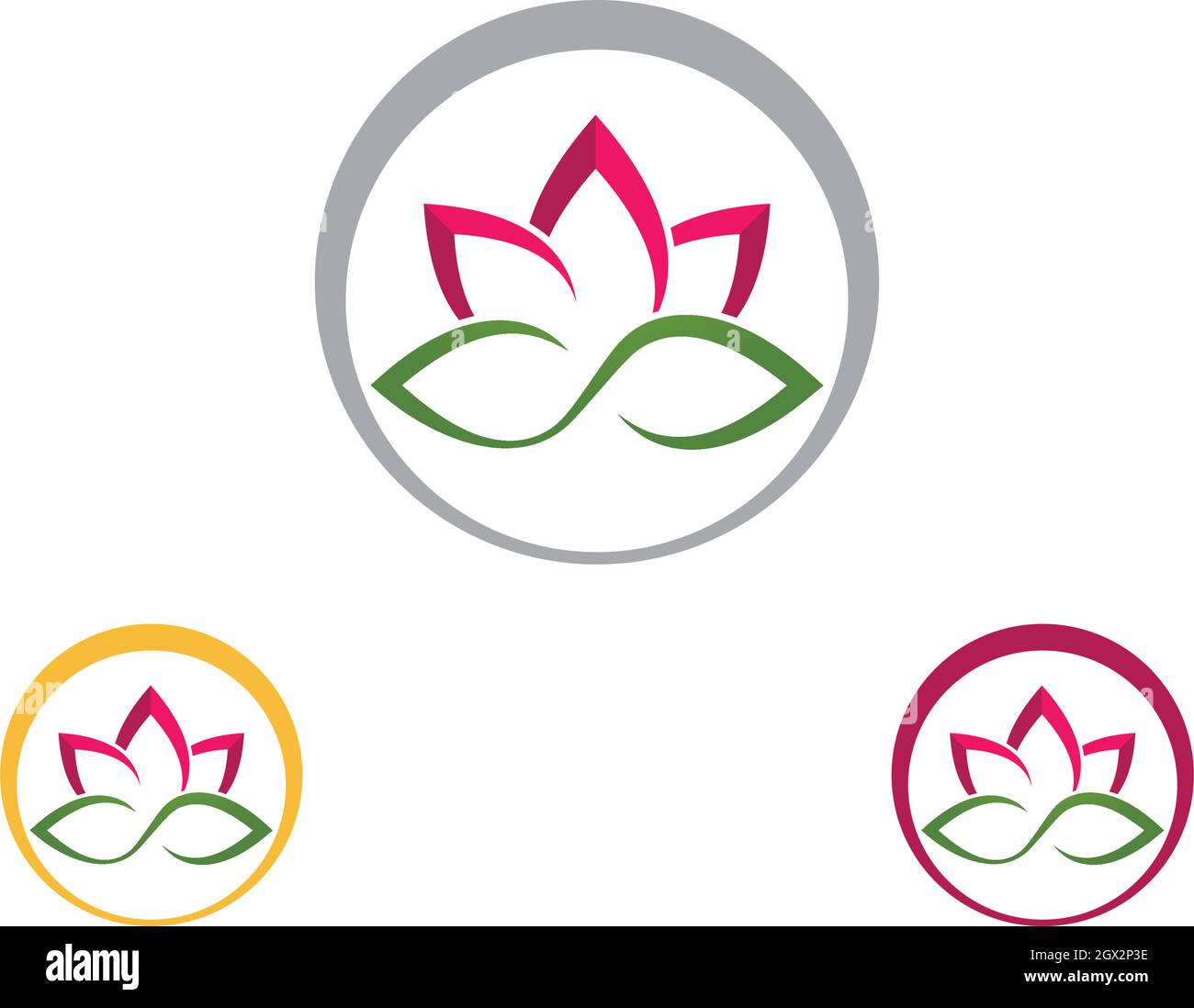 Beauty Vector Lotus flowers design logo Template icon Stock Vector ...