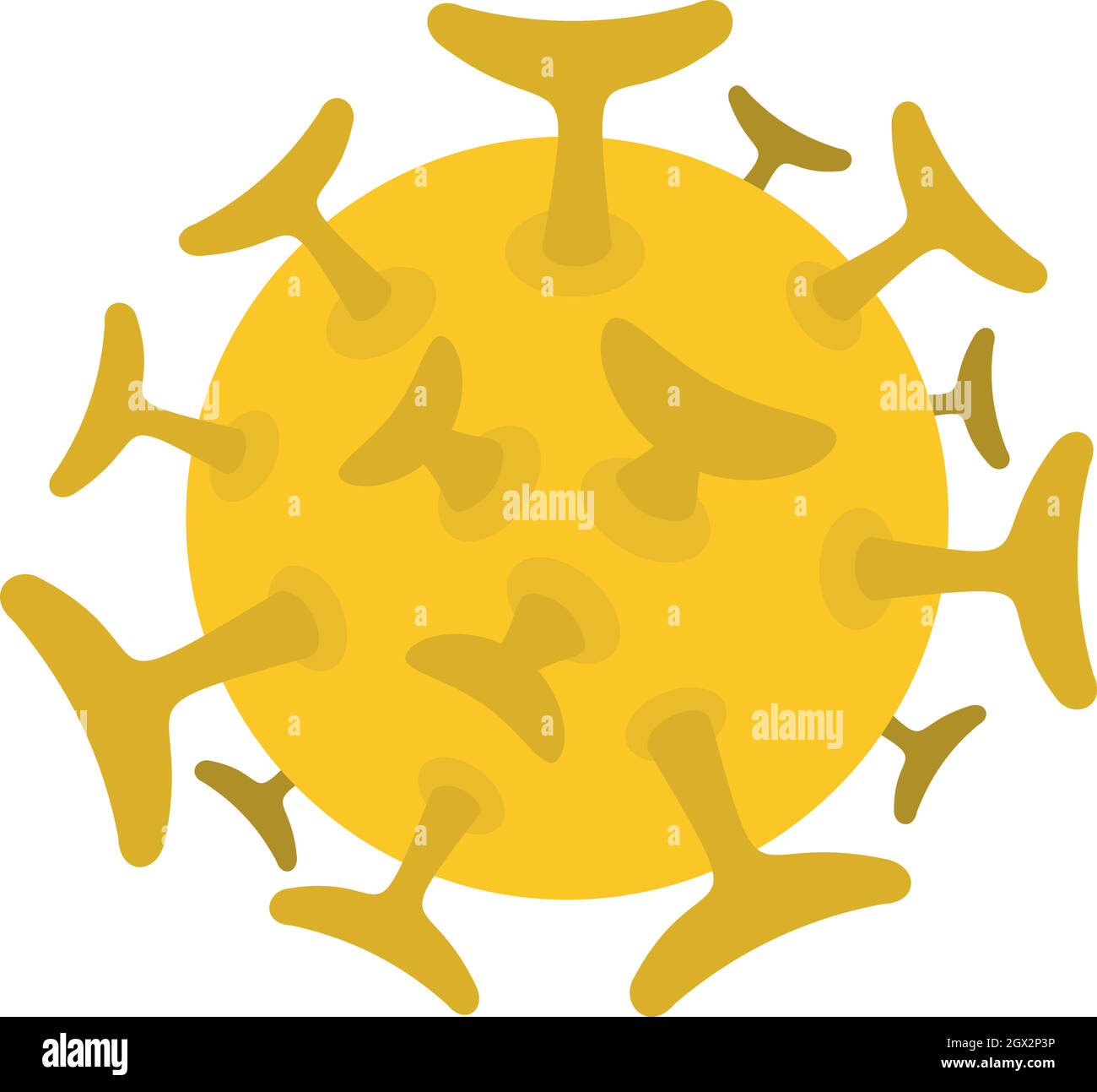 Round viral bacteria icon, flat style Stock Vector Image & Art - Alamy