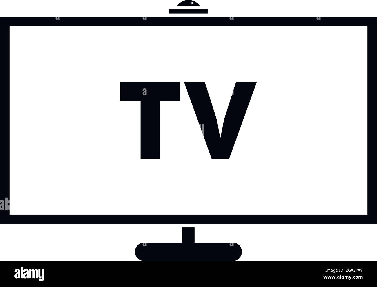 Television icon, simple style Stock Vector