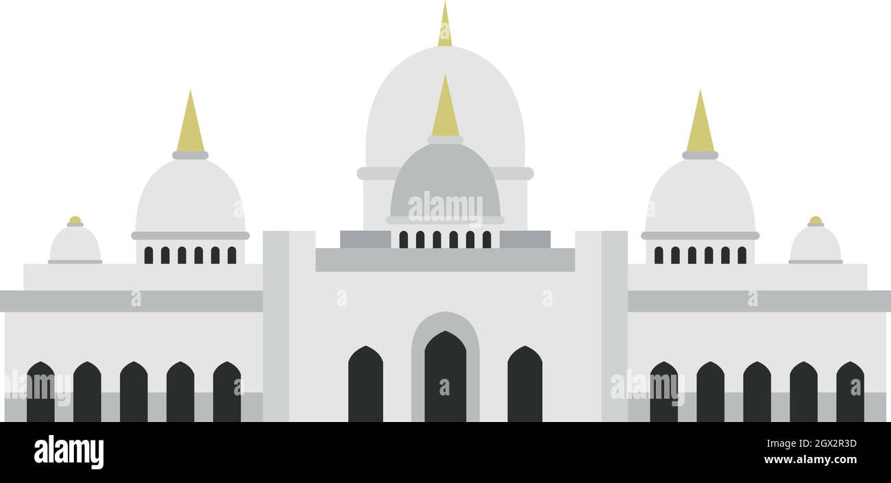 Taj Mahal icon, flat style Stock Vector Image & Art - Alamy