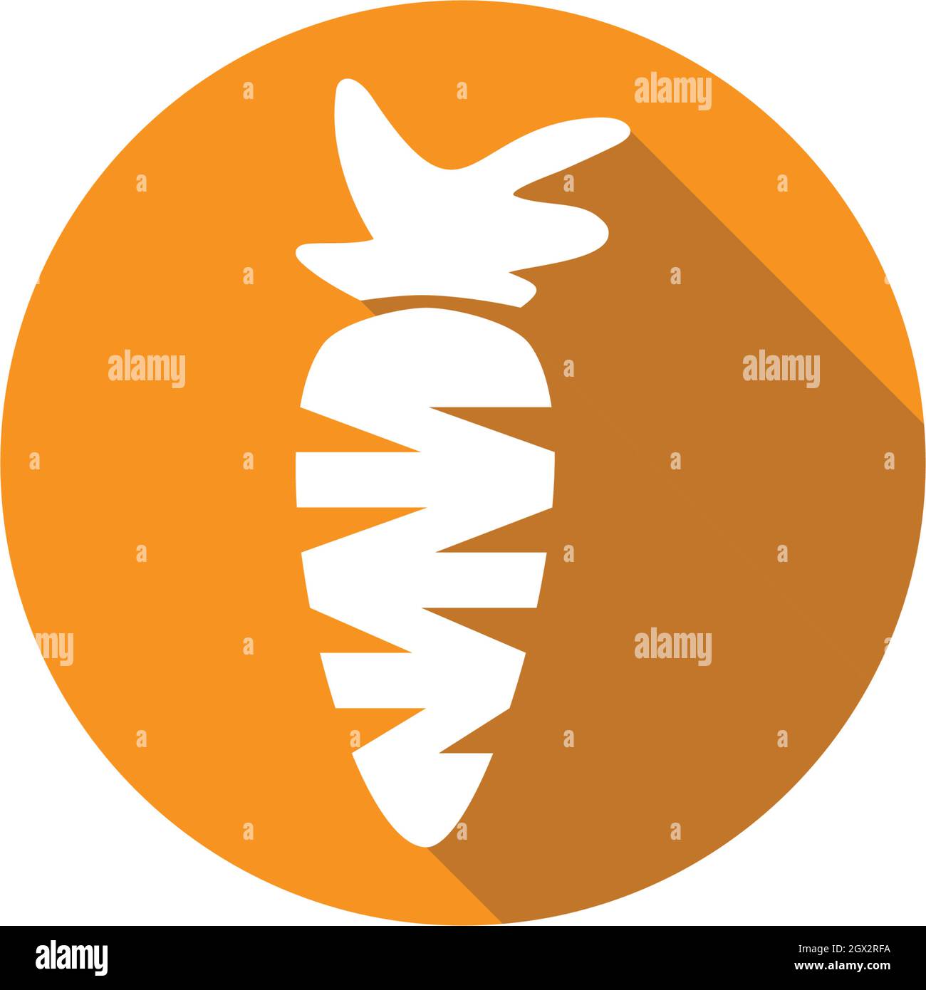 carrot ilustration logo vector template Stock Vector