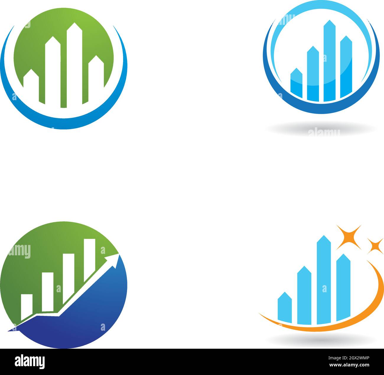 Business Finance professional logo template vector icon Stock Vector