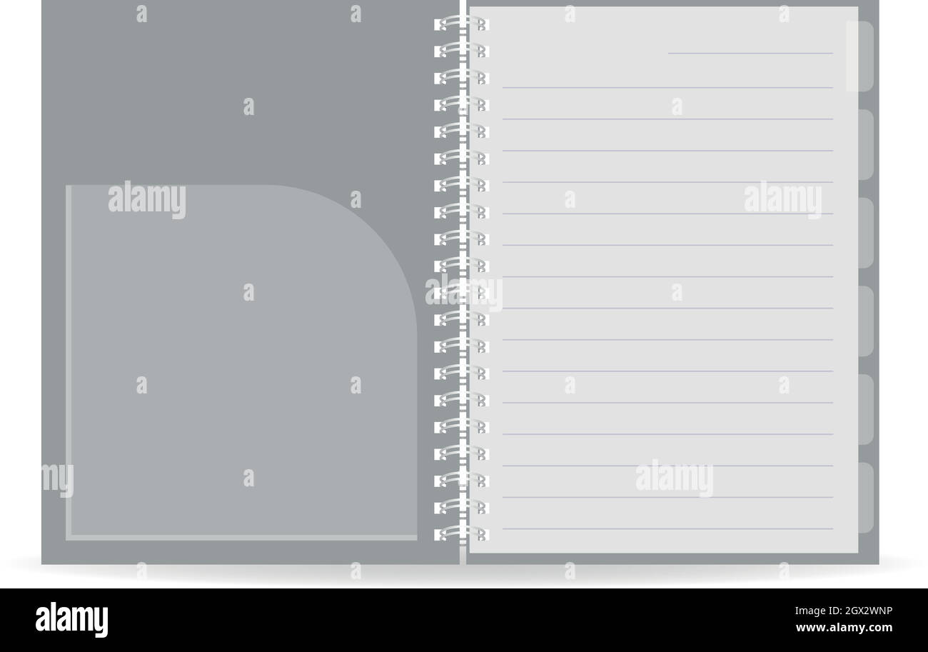 Spiral notebook icon, realistic style Stock Vector Image & Art Alamy