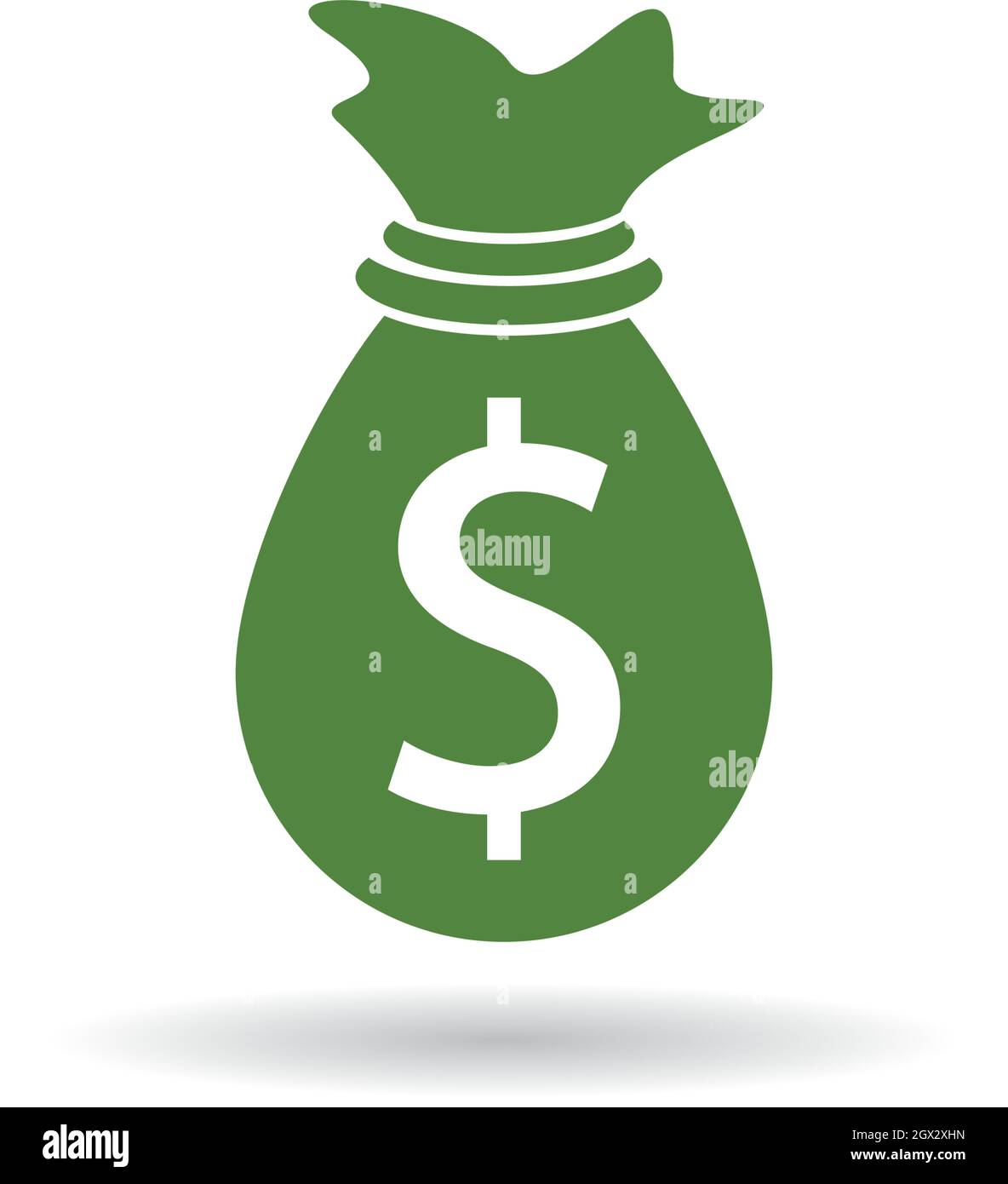 Business acounting money bag logo vector template Stock Vector Image