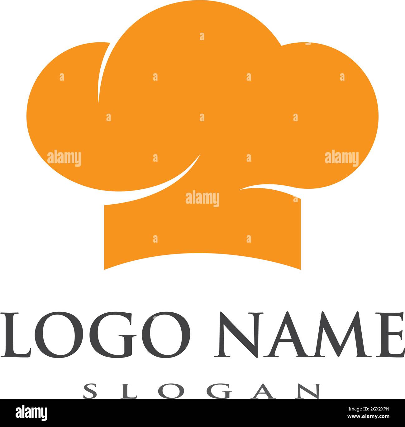hat chef logo template vector illustration Stock Vector