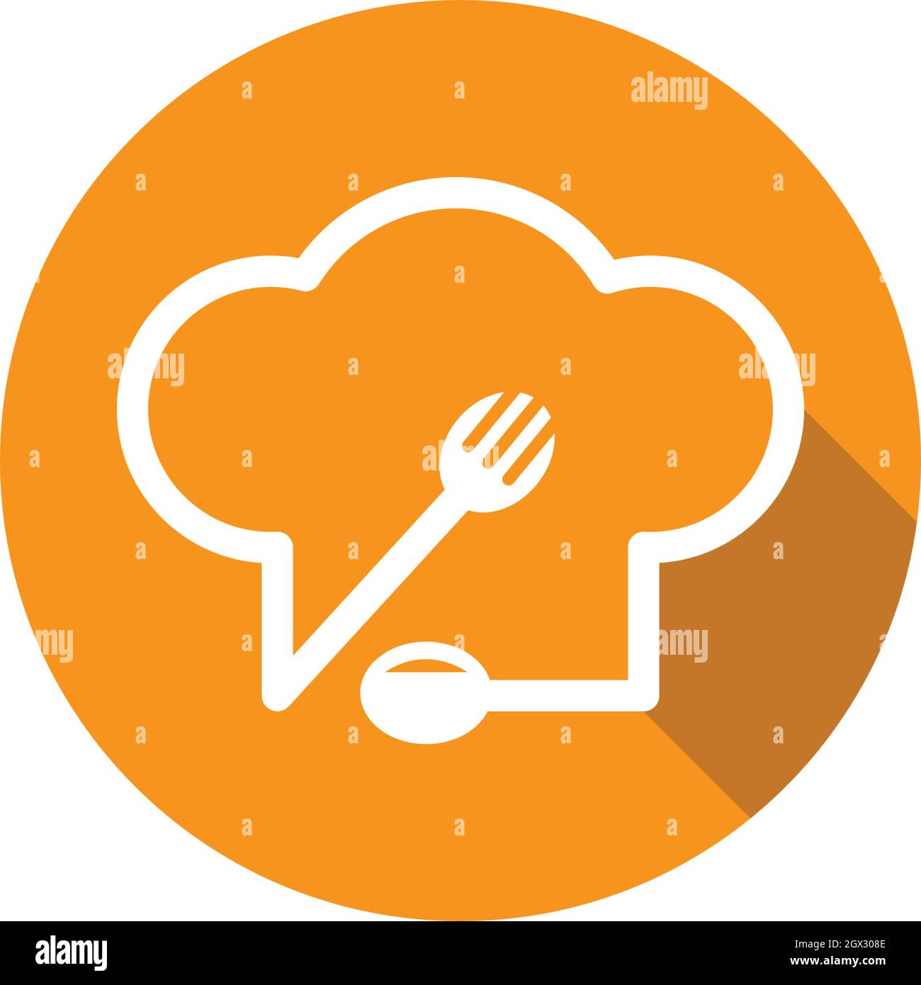 hat chef logo template vector illustration Stock Vector