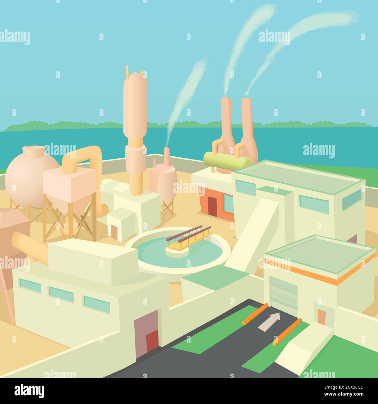 Industrial factory concept cartoon illustration hi-res stock photography and images - Alamy Industrial factory concept cartoon illustration hi-res stock photography and images - Alamy