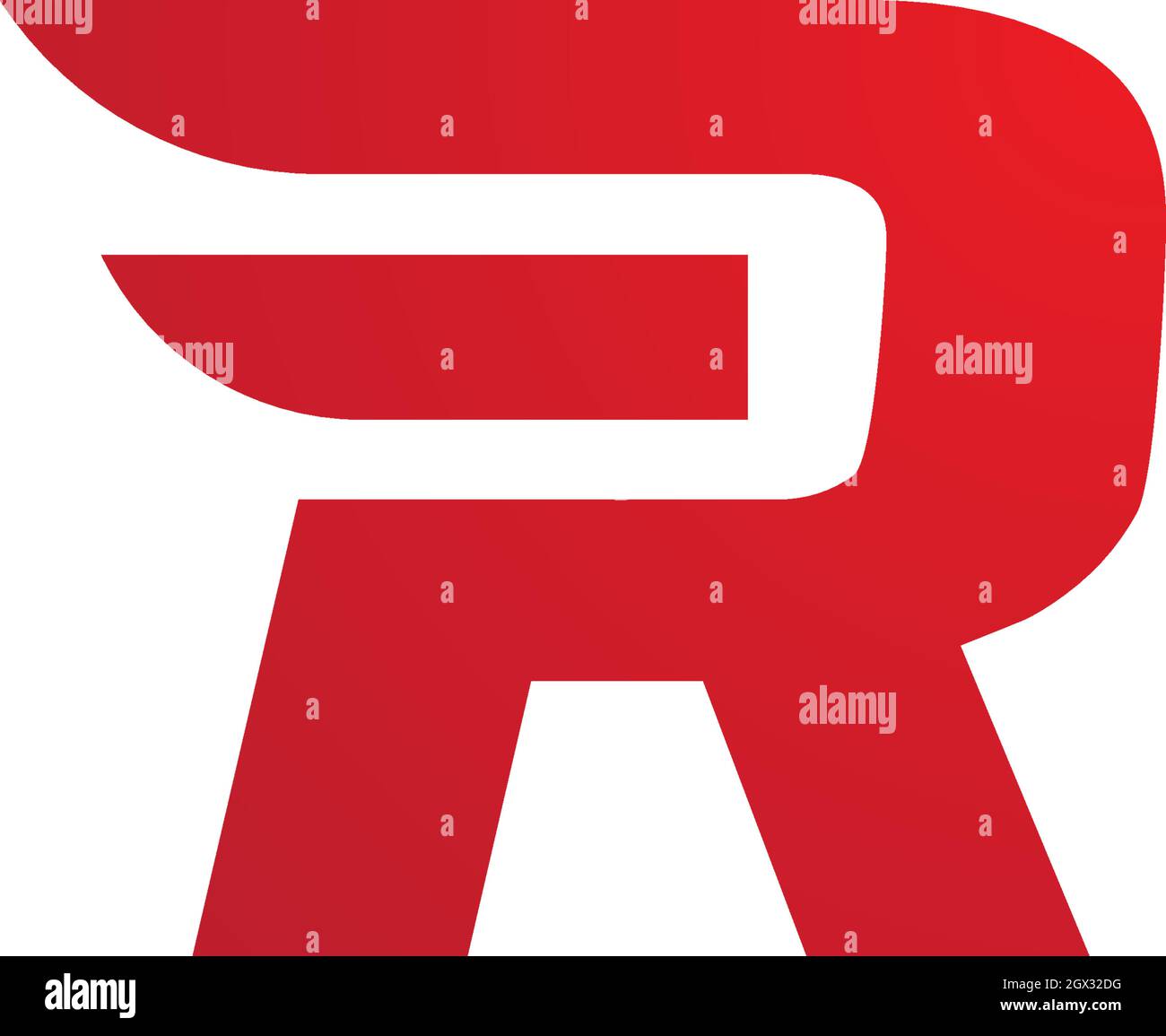 R Letter wing  Logo Business Template Vector icon Stock Vector