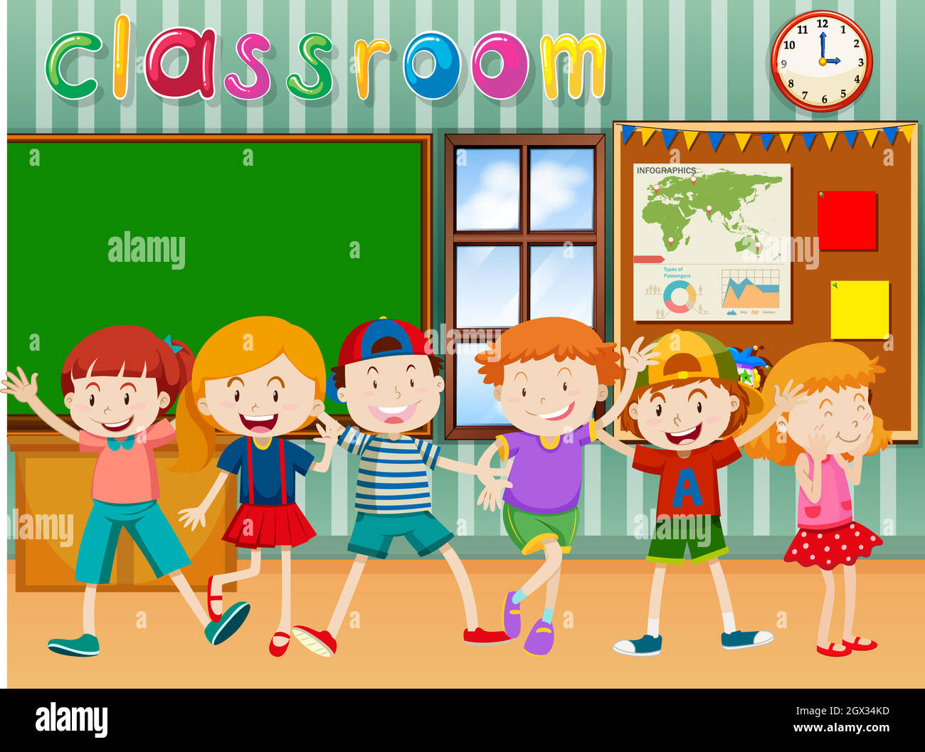 Children in classroom hi-res stock photography and images - Alamy