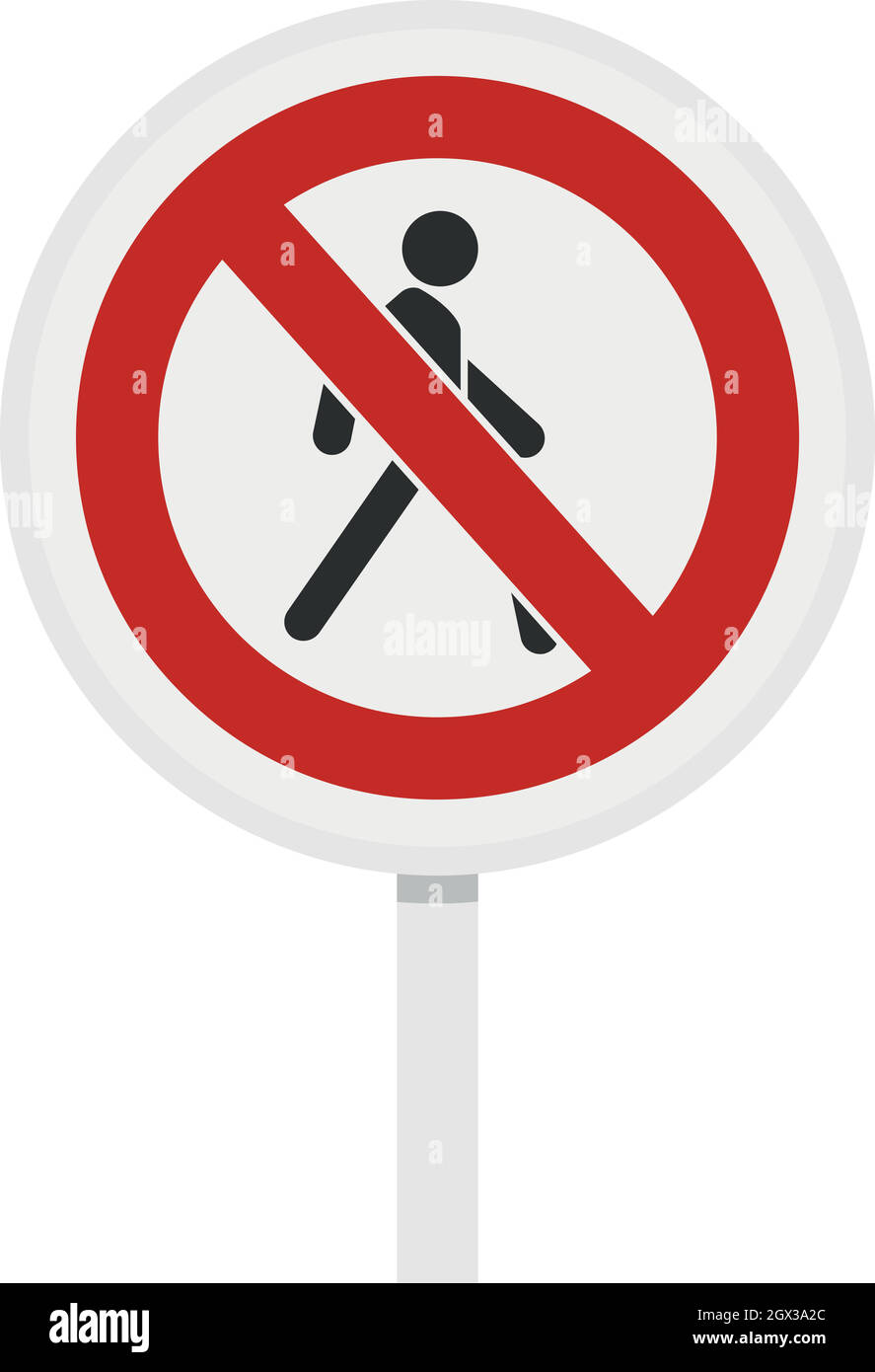 Pedestrian crossing traffic sign Stock Vector Images - Alamy