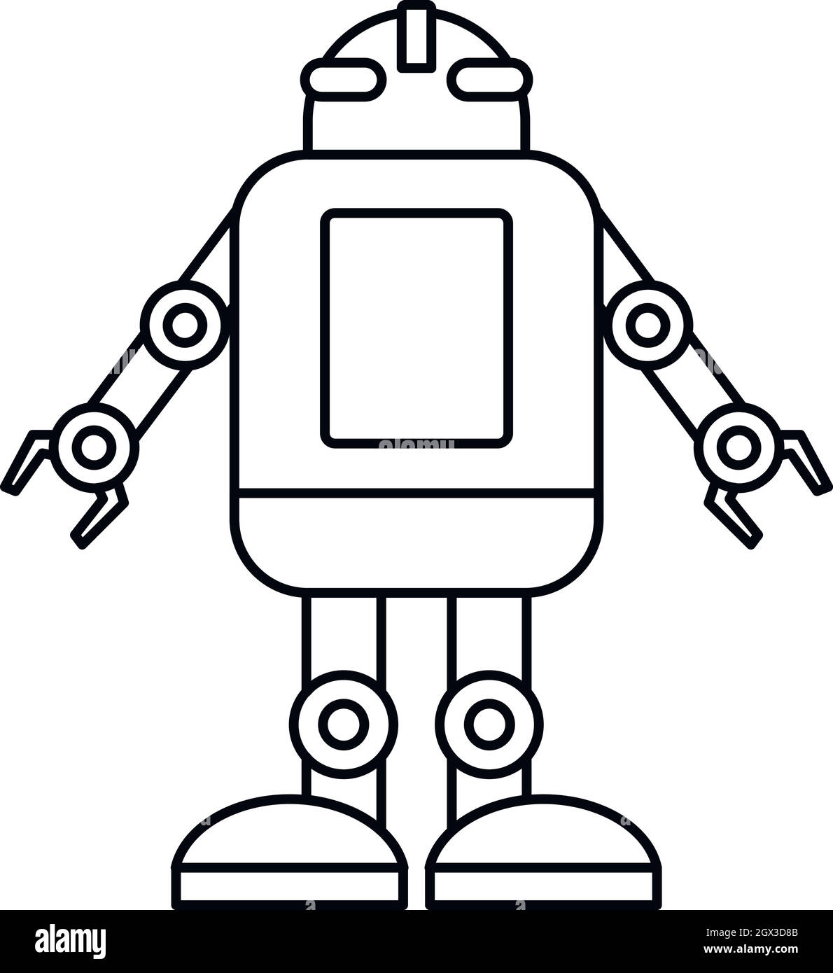 Artificial intelligence concept icon outline style Stock Vector Image ...