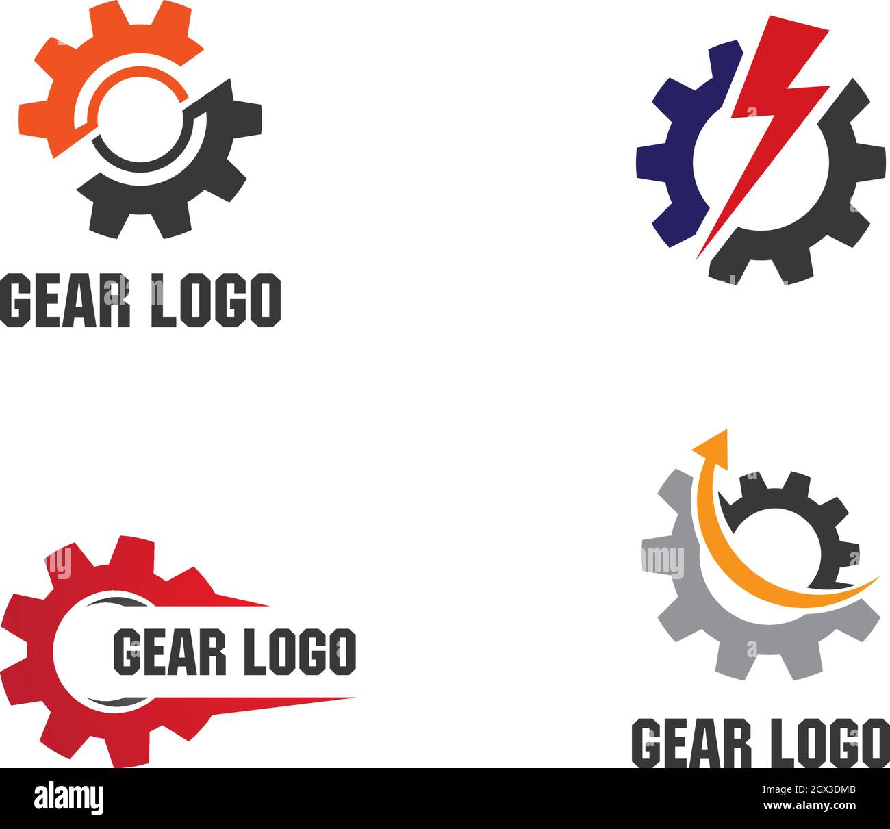 Gear Logo Template vector icon illustration design Stock Vector Image ...
