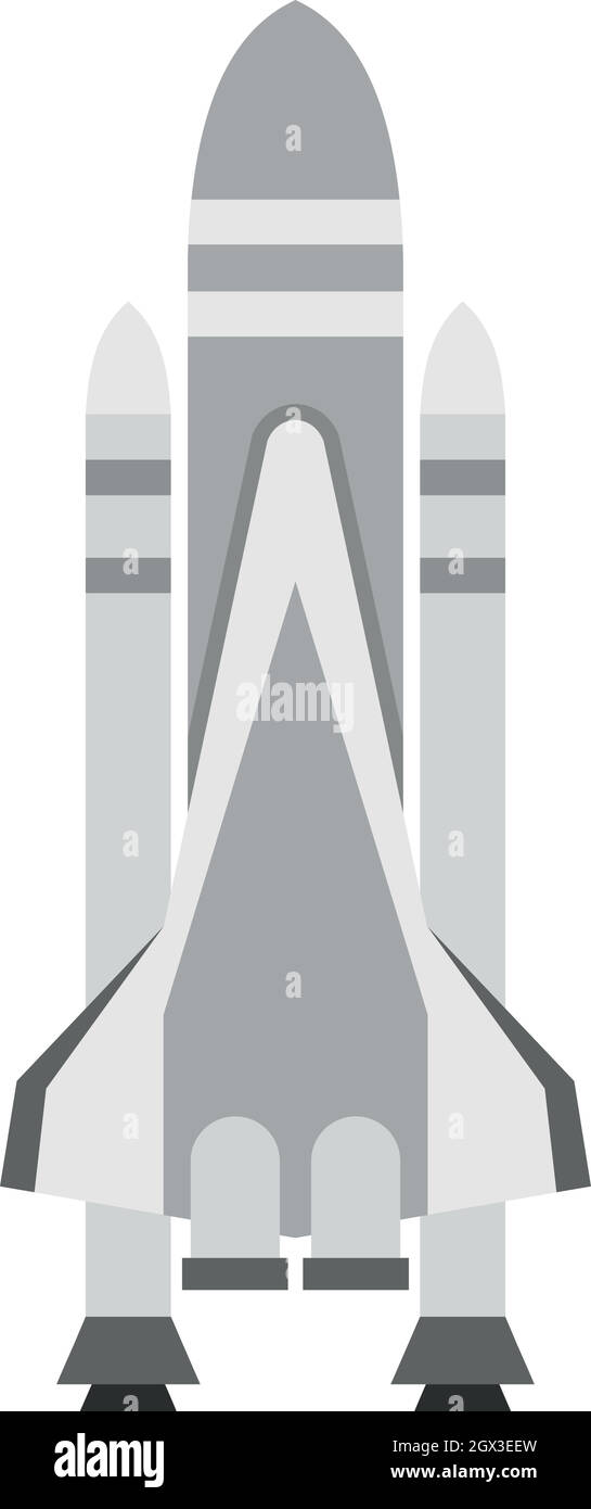Space shuttle icon, flat style Stock Vector Image & Art - Alamy