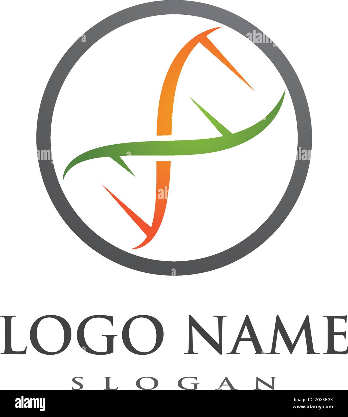 DNA logo vector icon template Stock Vector Image & Art - Alamy