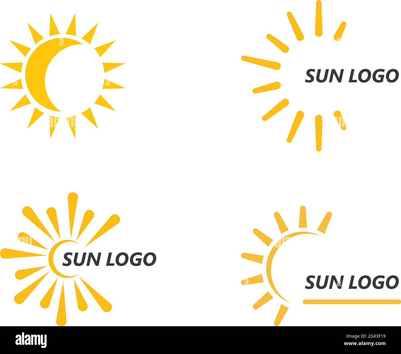 sun ilustration logo vector icon template Stock Vector Image & Art - Alamy