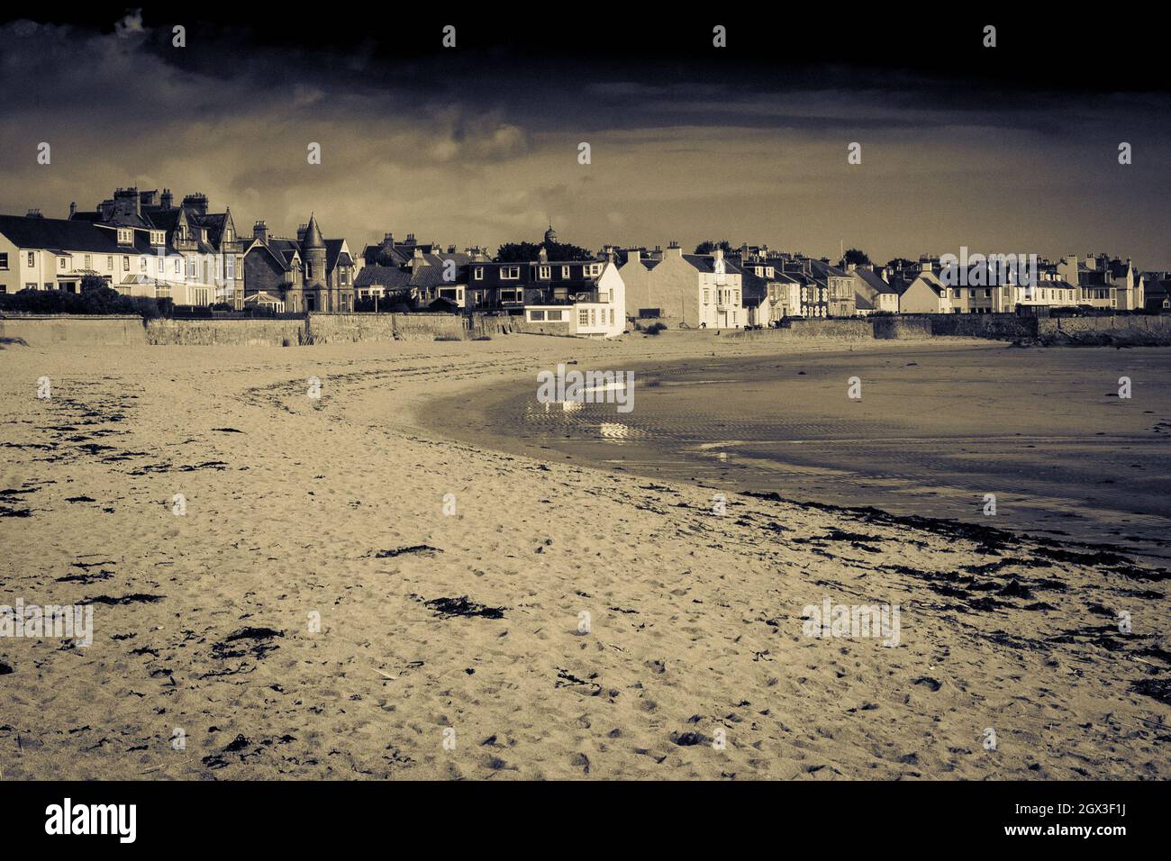 Elie Beach and seafront, Fife, Scotland Stock Photo