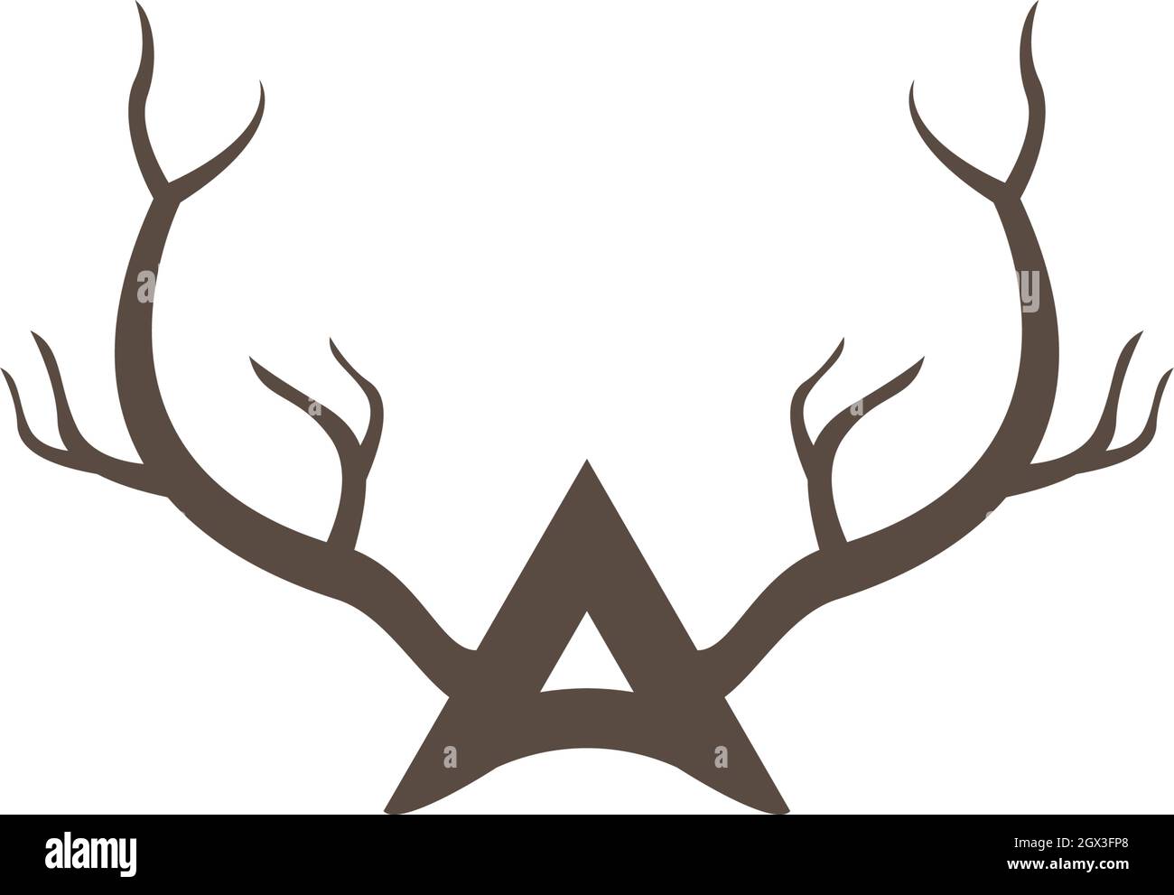 Deer,Antler ilustration logo vector template Stock Vector