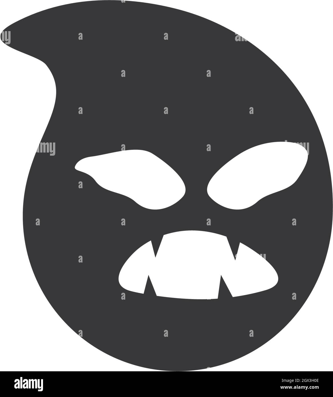 Ghost ilustration vector template Stock Vector