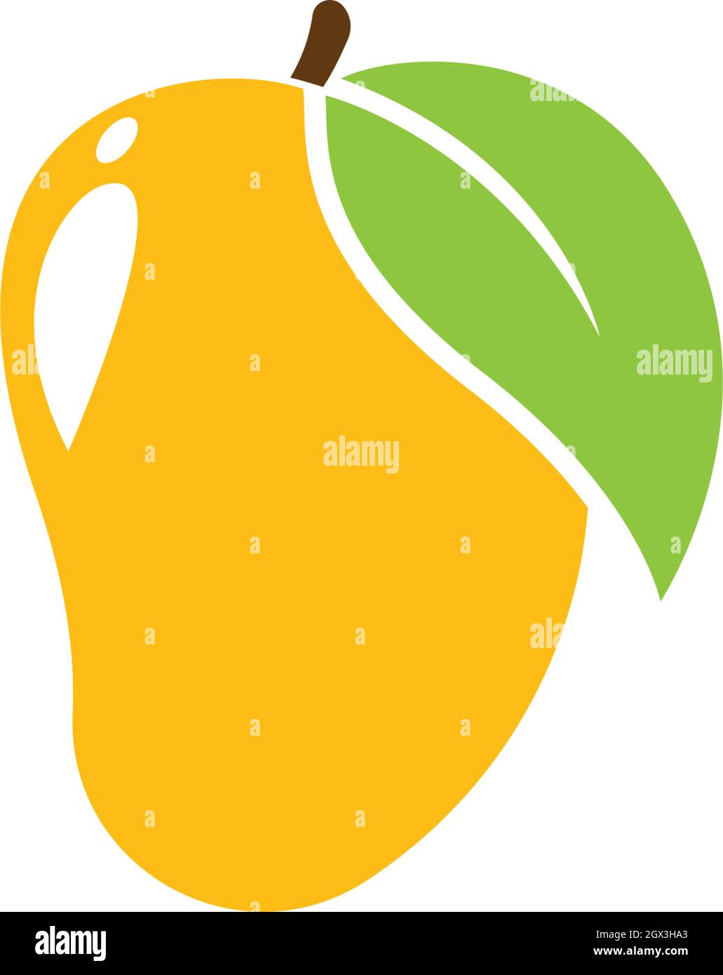mango logo vector icon template Stock Vector