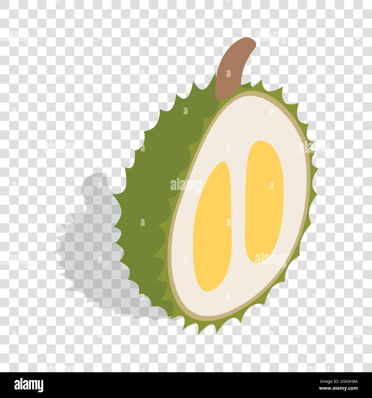 Durian isometric icon Stock Vector