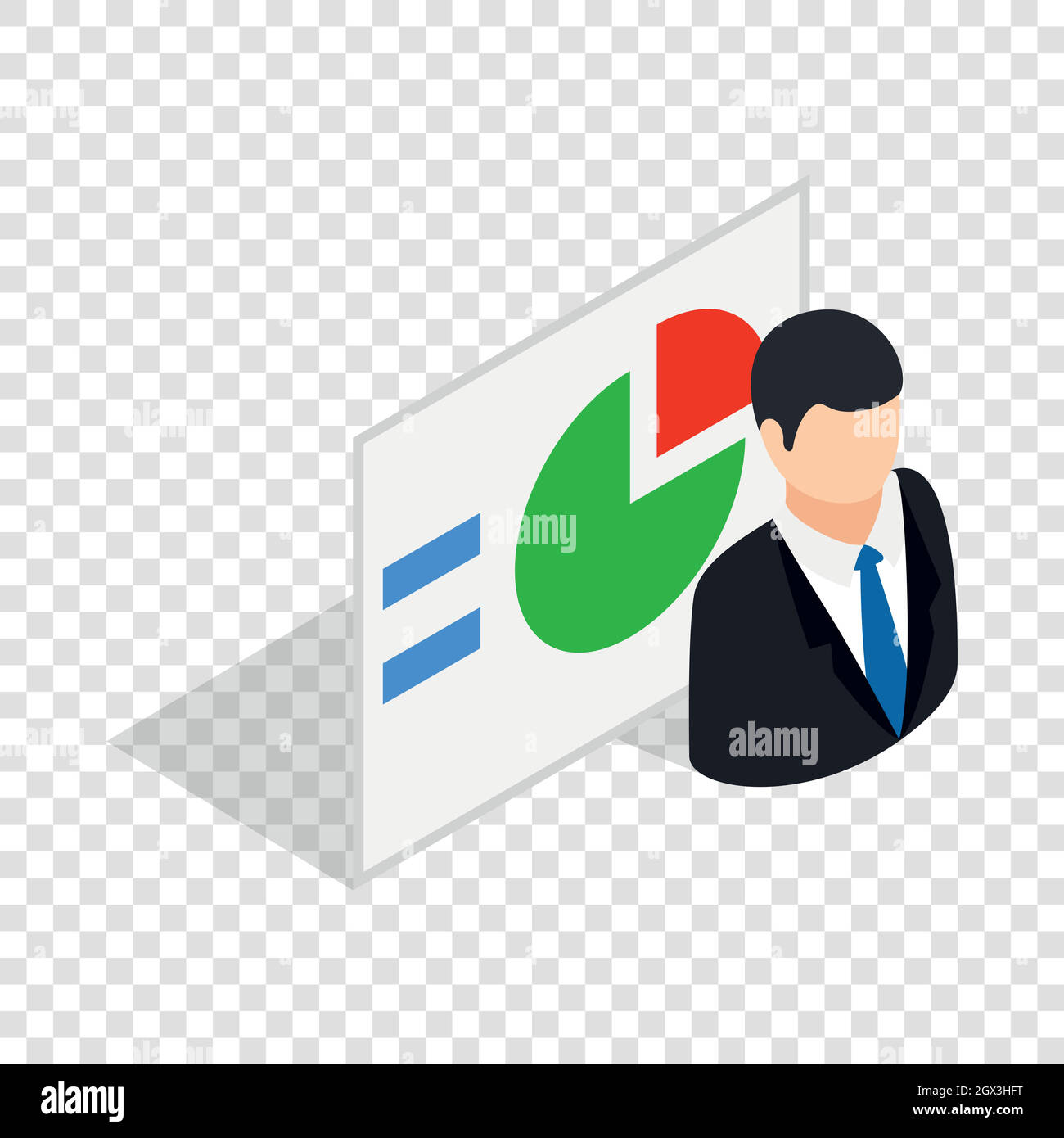 Statistics report vector icon Stock Vector Images - Alamy