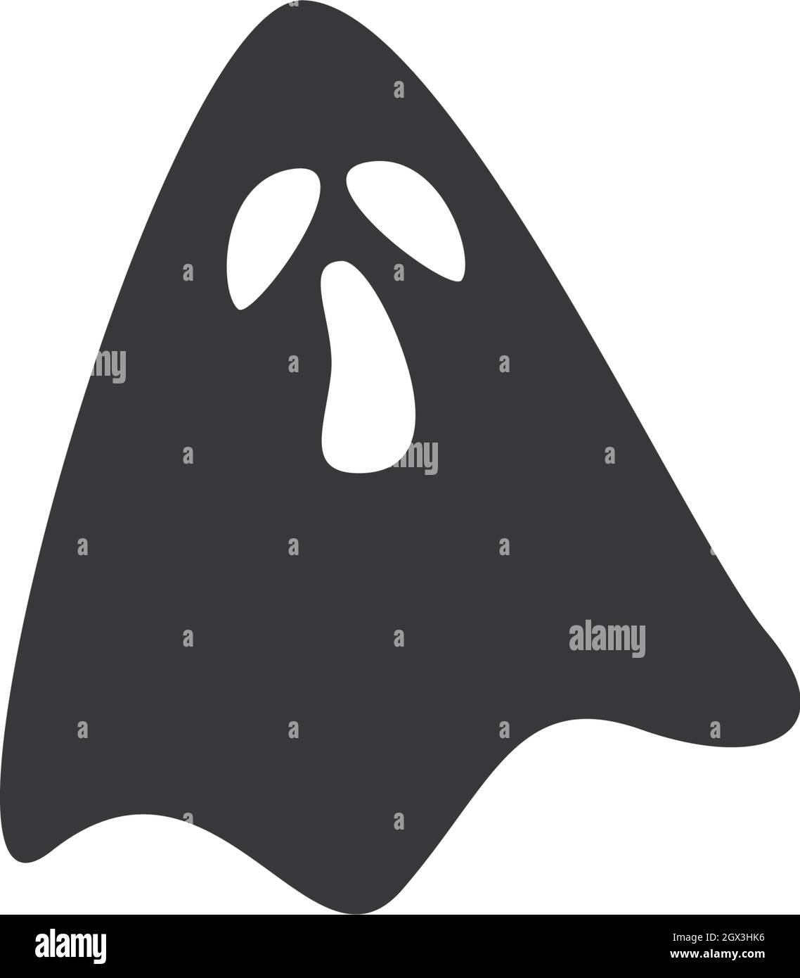 Ghost ilustration vector template Stock Vector