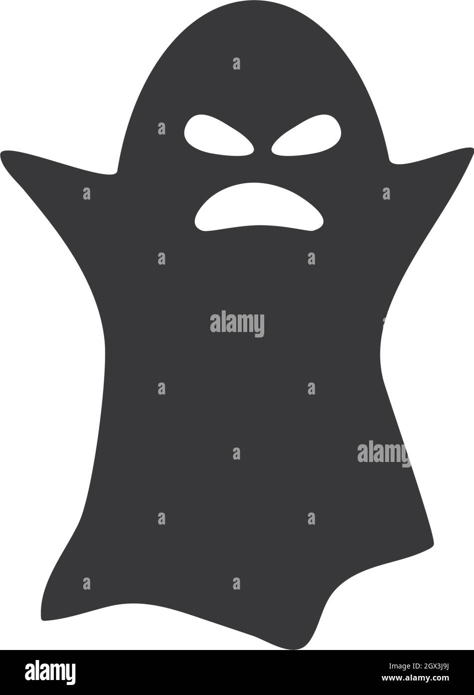 Ghost ilustration vector template Stock Vector