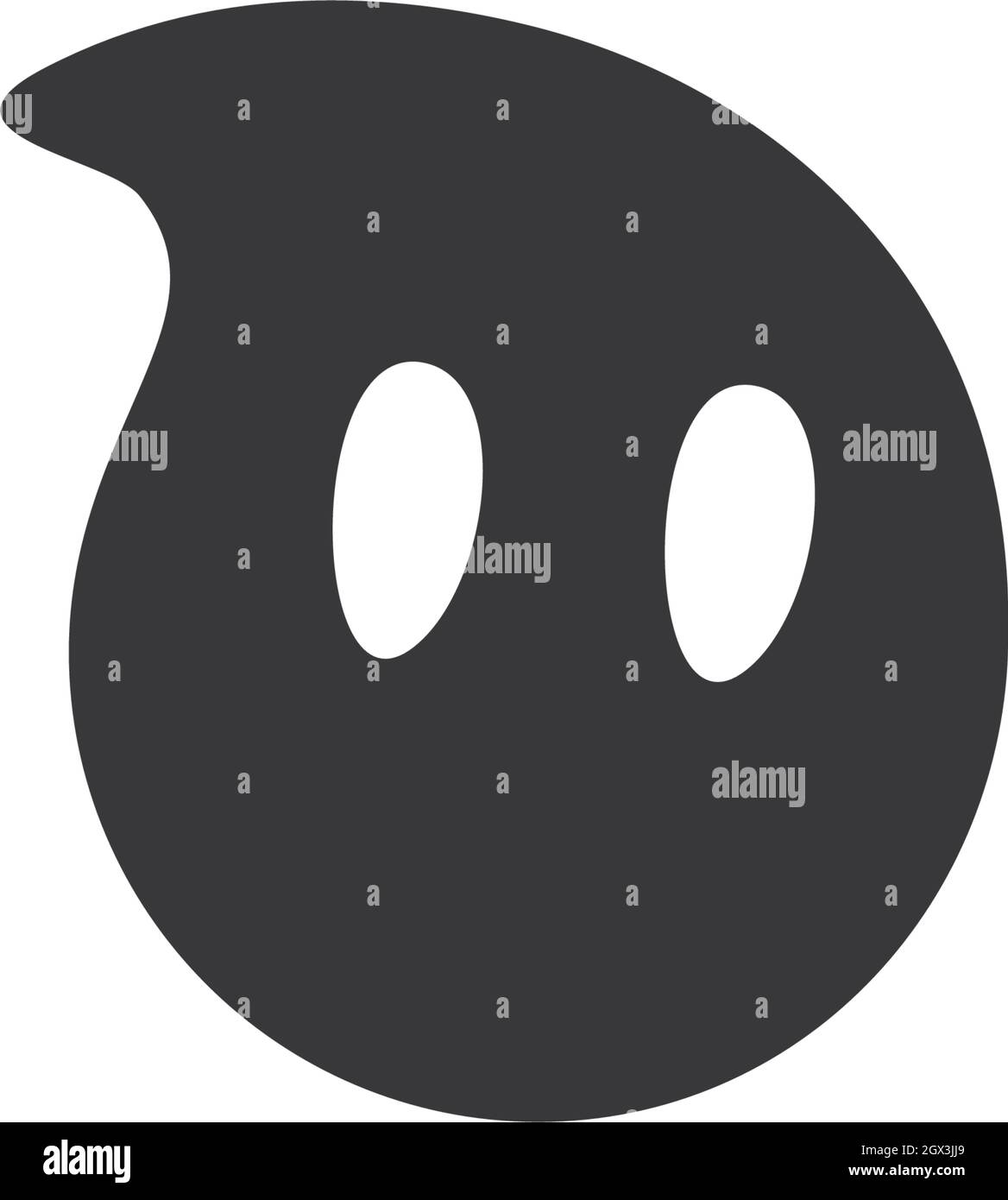 Ghost ilustration vector template Stock Vector