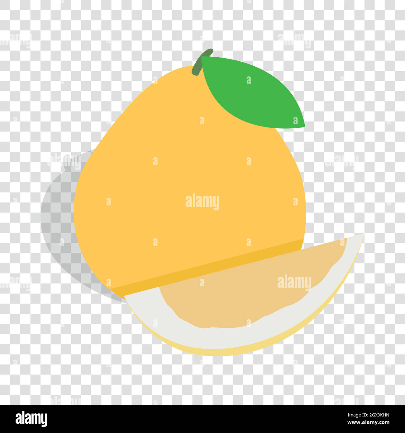 Pomelo isometric icon Stock Vector