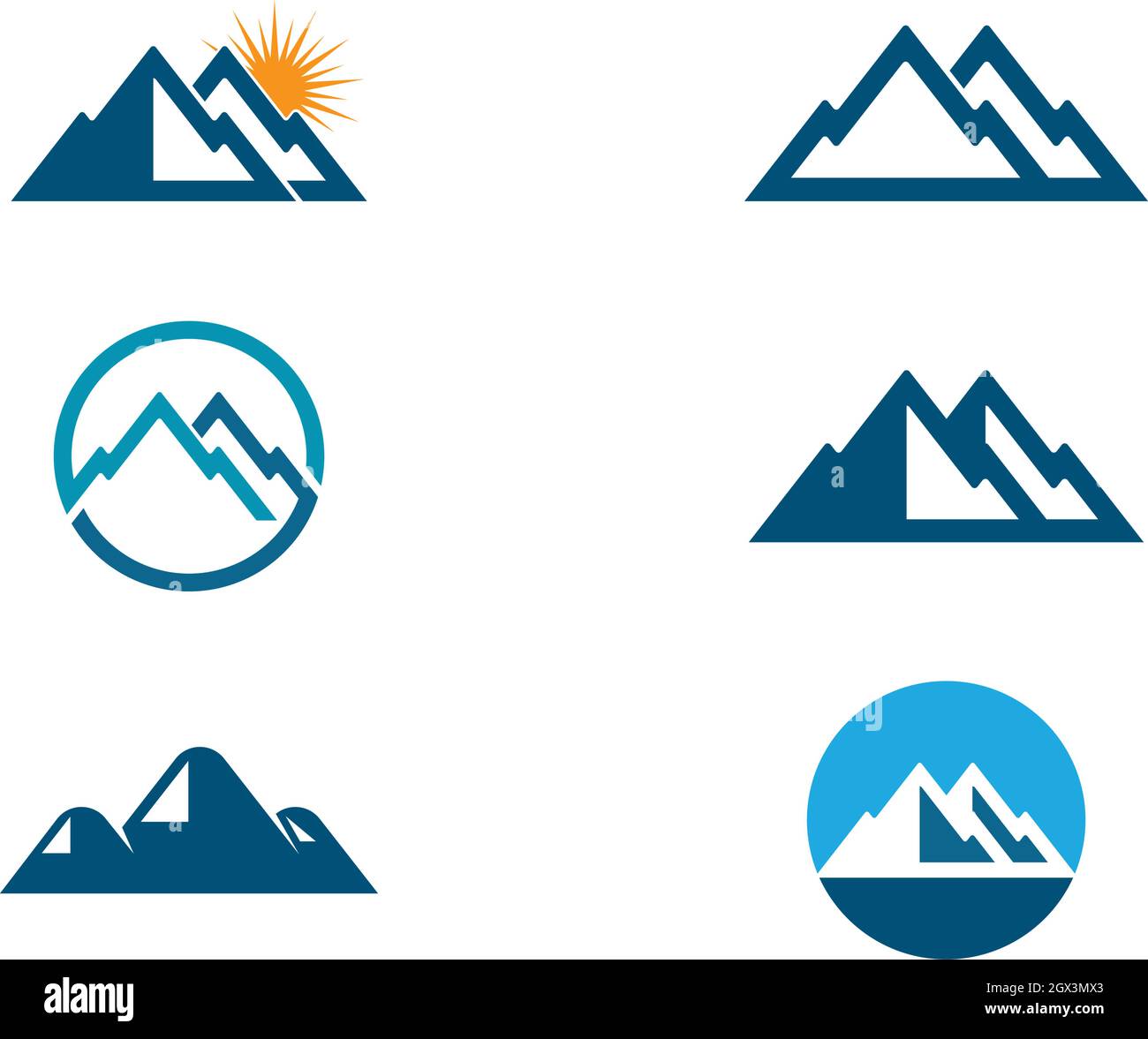 Mountains Logo Template Stock Vector Image & Art - Alamy