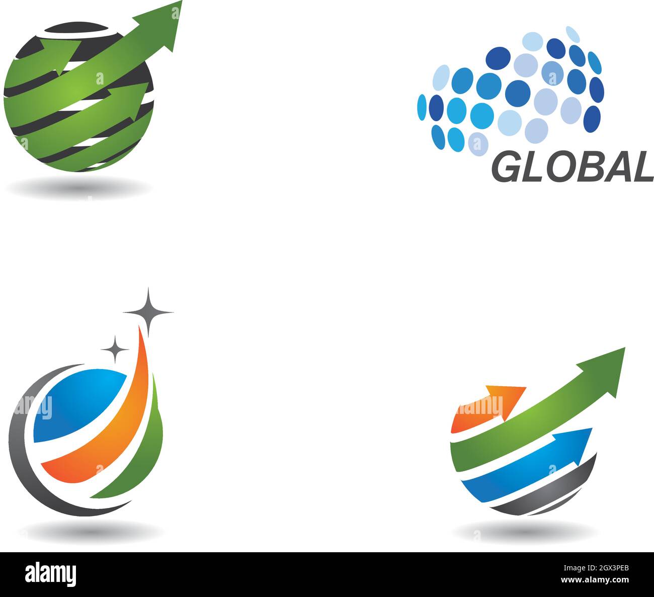 global business ilustration logo vector template Stock Vector Image ...