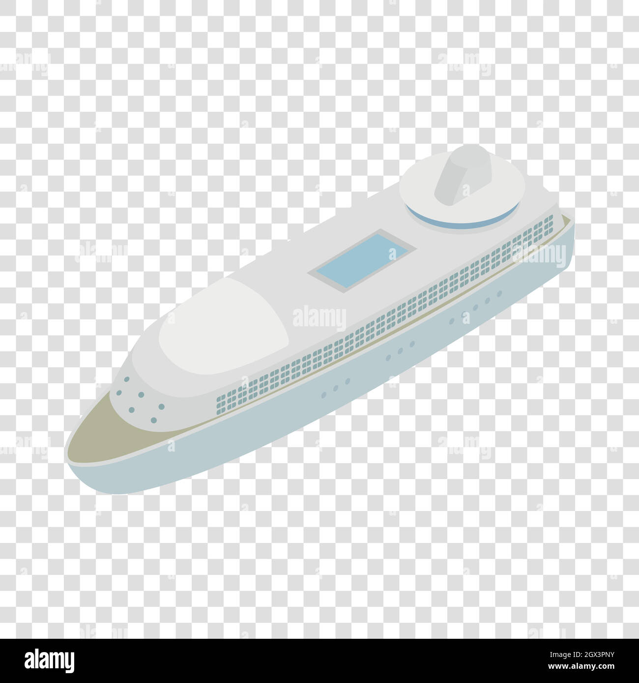 Yacht isometric icon Stock Vector