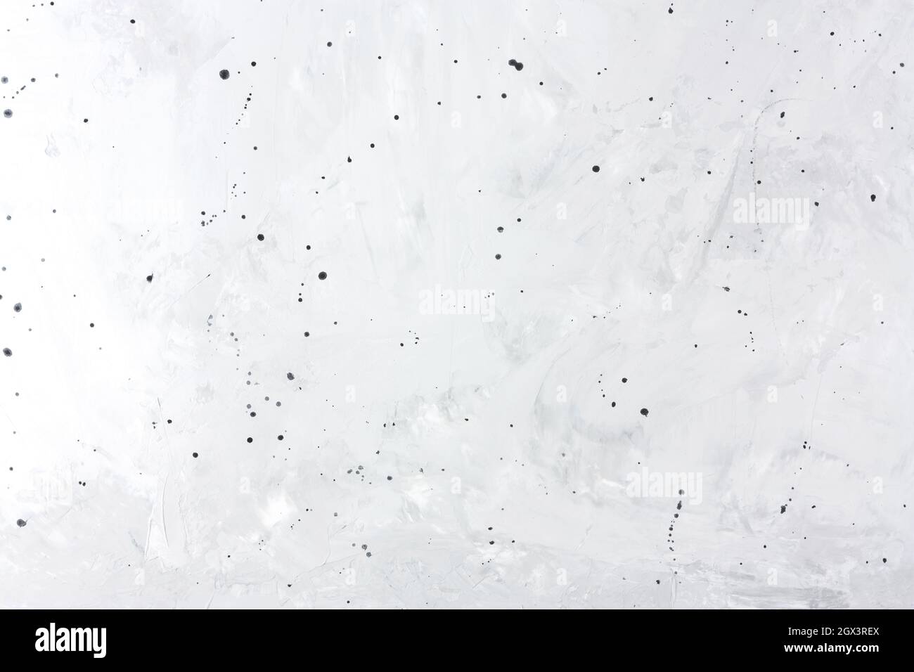 Gray concrete background with black dots. Copy space. Stock Photo