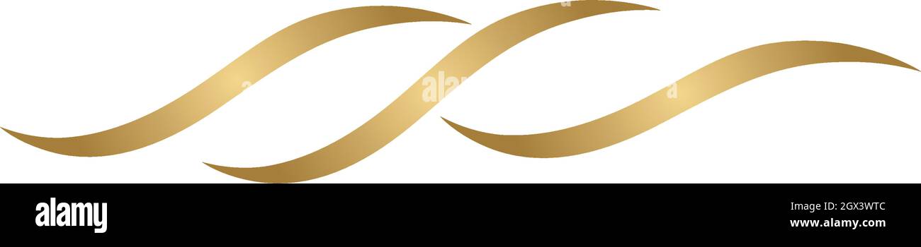 Hair wave logo vector ion template Stock Vector