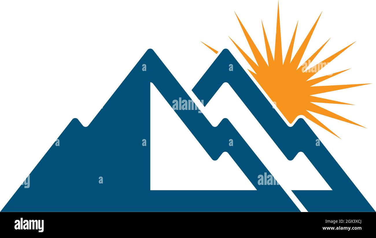 Mountains Logo Template Stock Vector Image & Art - Alamy