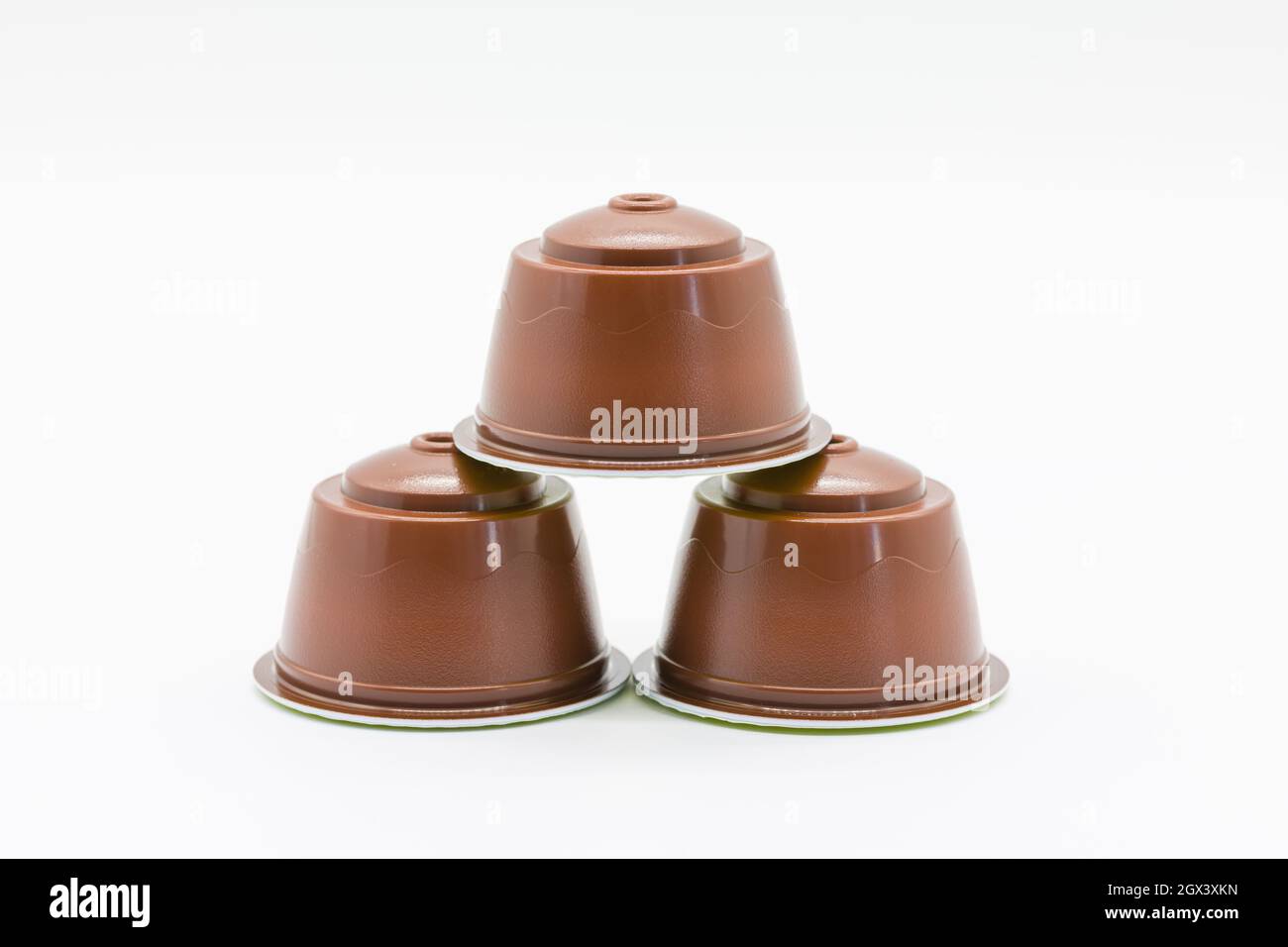 Three generic coffee pods that will fit in many available coffee