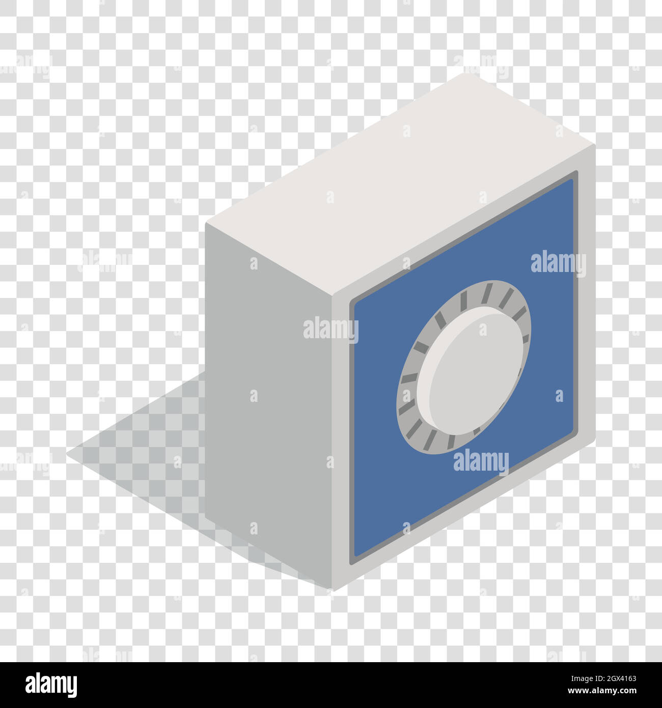 Safety deposit box isometric icon Stock Vector