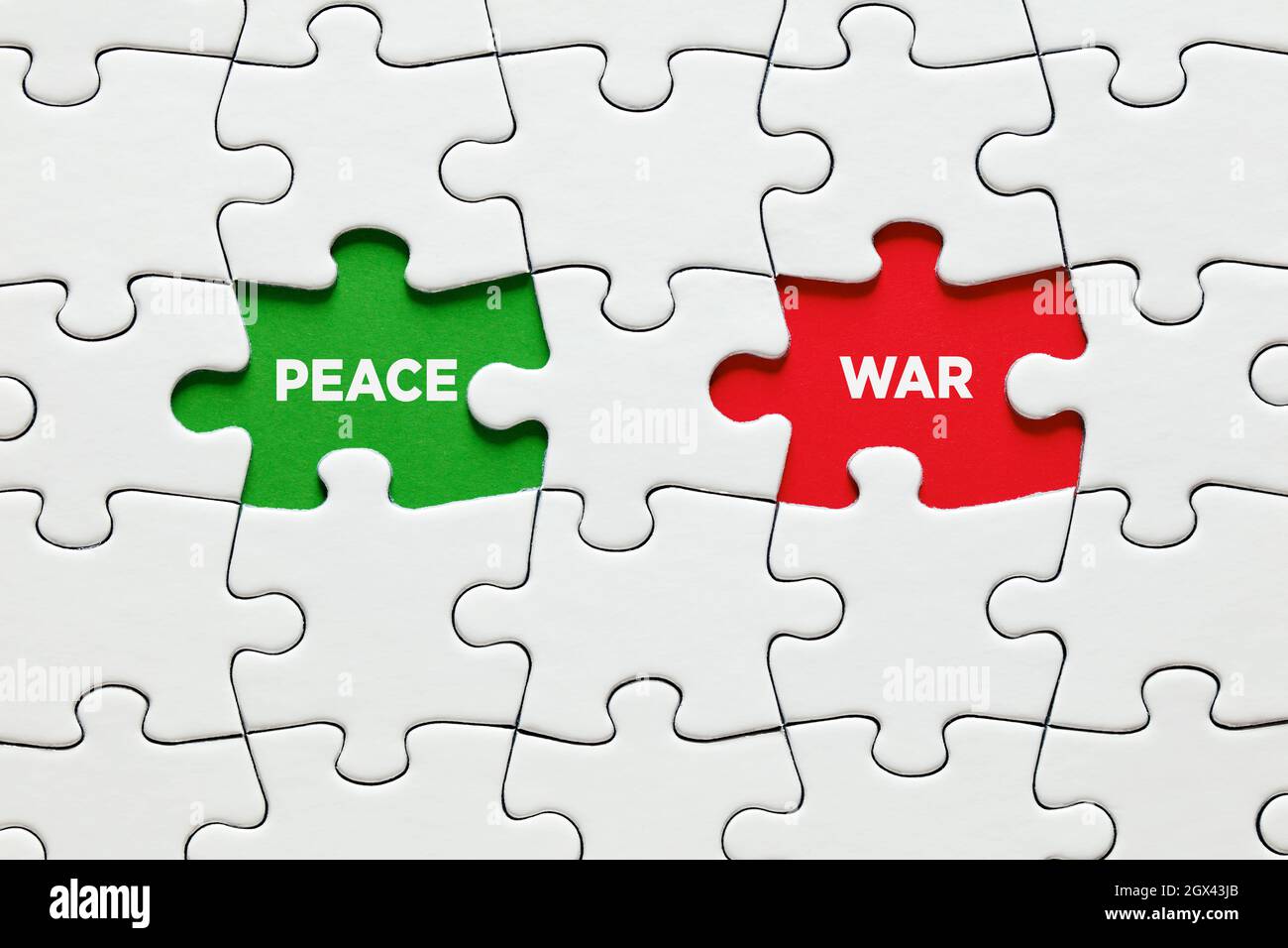 Puzzle pieces word peace hires stock photography and images Alamy