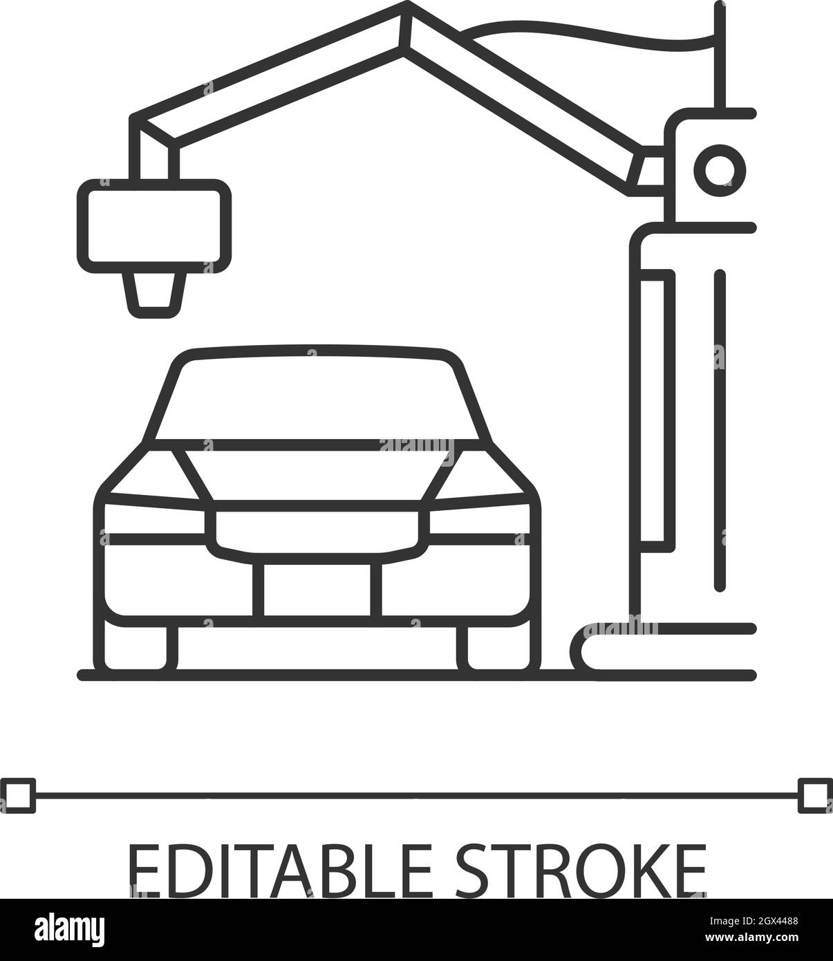 3d printed automobile linear icon Stock Vector Image & Art - Alamy