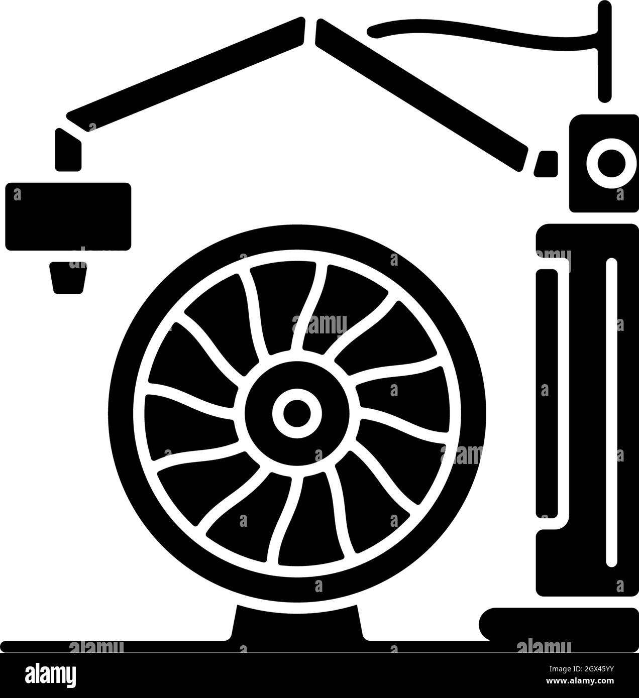 3d printing for aerospace industry black glyph icon Stock Vector Image ...